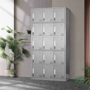 15-Locker Gym Storage Office Cabinet