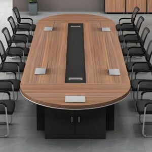 6.0m Boat Shaped Conference Table