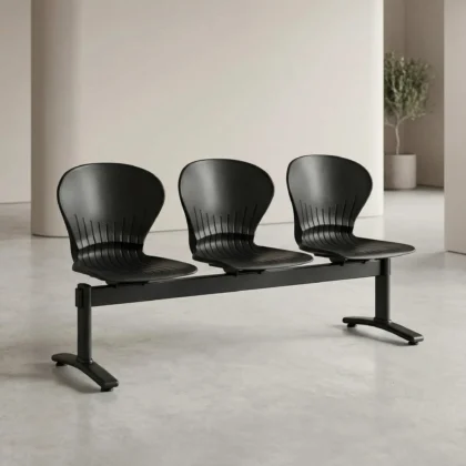 Three-Link Plastic Visitor Seating Bench