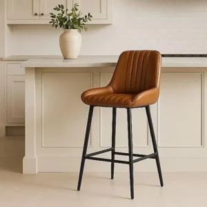 Modern Leather Kitchen Counter Barstool